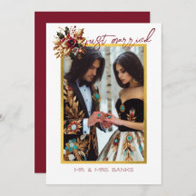 Married Christmas Wedding Invitations Suite