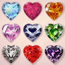 Stylish Heart Shaped Diamond Paperweights