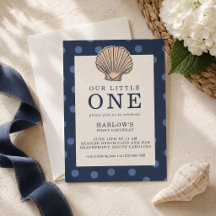 Coastal Shell First Birthday Collection