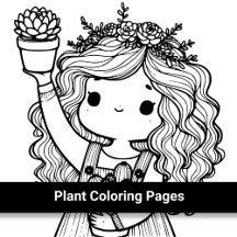 Plant Themed Coloring Pages