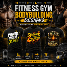 Fitness Gym Bodybuilding Designs