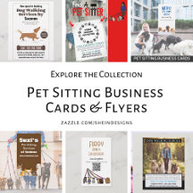 Pet Sitting Business Cards & Flyers