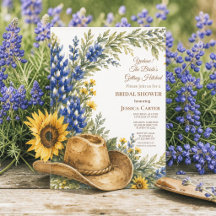 Bluebonnet Texas Western Sunflower Cowgirl 