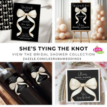 Elegant She's Tying the Knot Bow Bridal Shower