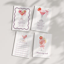 Preppy Coquette Pink Cocktails Bachelorette