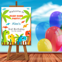 Red and Yellow Dinosaur Party Collection