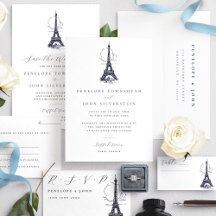 Eiffel Tower French Destination Wedding Suite