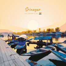 Srinagar, India - Dal Lake Shikara Boats