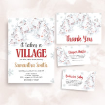 It Takes a Village Snowflakes Baby Shower | BS80
