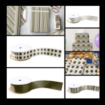 Bronze Olive Green Wrapping Paper and Supplies