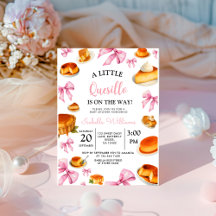 quesillo Pink Bow Baby Shower