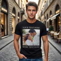 Custom Text and Photo T-Shirt