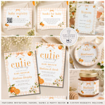 A Little Cutie Orange Gingham