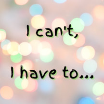 I can't ...