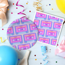 Vaporwave Aesthetic Audio Cassette
