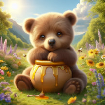 Cute Woodland Friends Faux Canvas Prints