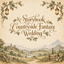 Storybook Countryside Fantasy Wedding Stationery