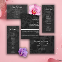 Minimalist Modern Black Wedding Collection