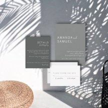 Smokey Modern Wedding Suite