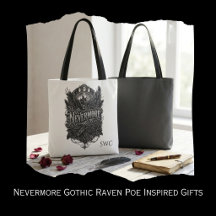 Nevermore Gothic Raven Poe Inspired