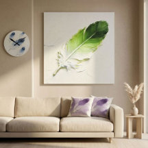 Modern Abstract 3D Feather Art & Decor
