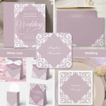 Romantic and Elegant White Lace Wedding Suite