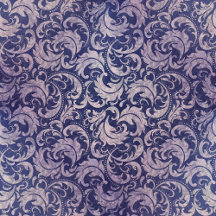 Elegant Vintage Purple Damask Pattern