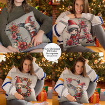 Cute Christmas Elf Festive Monograms