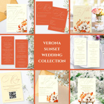  Verona Sunset Wedding Stationery Collection