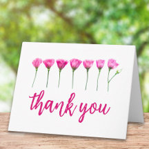 Floral Thank You Cards