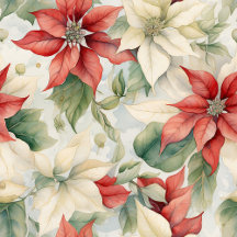 Joyful Red and Green Poinsettia