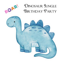 Hand-drawn Dinosaur Kid's Birthday Party