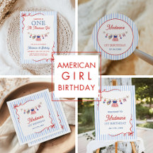 One All American Girl 4th of July Birthday