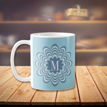 Abstract Blue Flower Collection