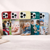 Modern Monogram 1 Photo Phone Cases 