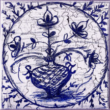 vintage ceramic tile