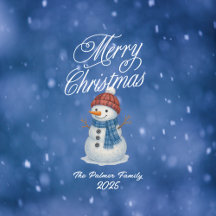 Whimsical Snowman Christmas | Personalized Holiday
