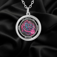 Rose Sobriety Chip | 12-Step Recovery Gift