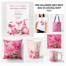 Pink Halloween Girls Night | Boo ze Cocktail Party
