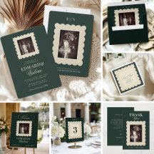 Vintage Green Old Money Lace Wedding Collection