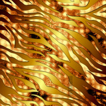 Hammered Copper and Zebra Stripe Design