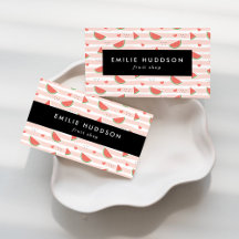 Red Watermelons Business Cards Collection