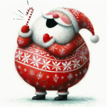 Cute Santa Claus Holiday Festive Christmas