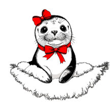 Bow-tiful Seal – Christmas Edition