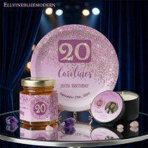 Radiant Rose Gold Glitter | 20th Birthday