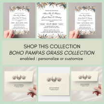 Boho Pampas Grass Wedding