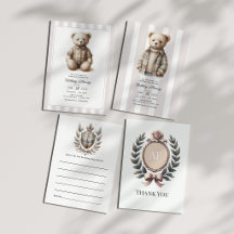 Classic Preppy Charm Teddy Bear Birthday Suite