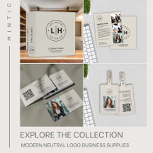 Modern Minimal Neutral Merch & Business Supplies
