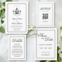 Elegant chandelier Old Money wedding