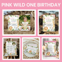 Wild One Girl Birthday 
